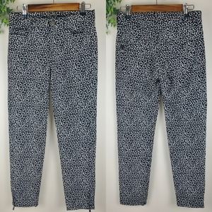Anne Fontaine Paul Floral Stretch Cropped Pants 38